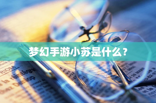 梦幻手游小苏是什么？