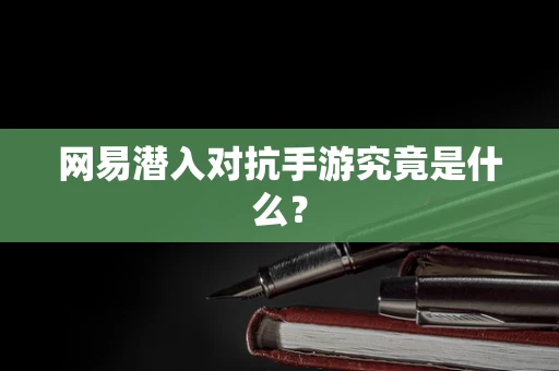 网易潜入对抗手游究竟是什么？