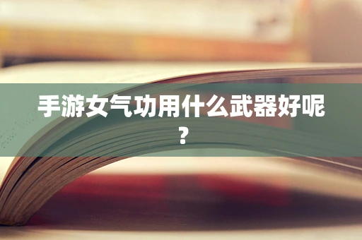 手游女气功用什么武器好呢？