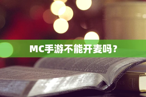 MC手游不能开麦吗？