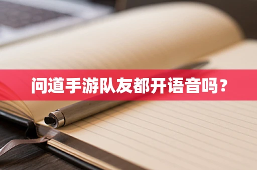 问道手游队友都开语音吗？