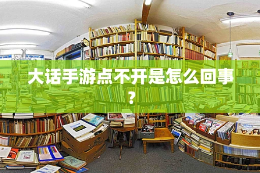大话手游点不开是怎么回事？