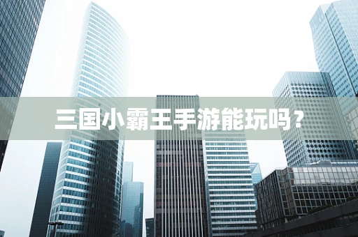 三国小霸王手游能玩吗？