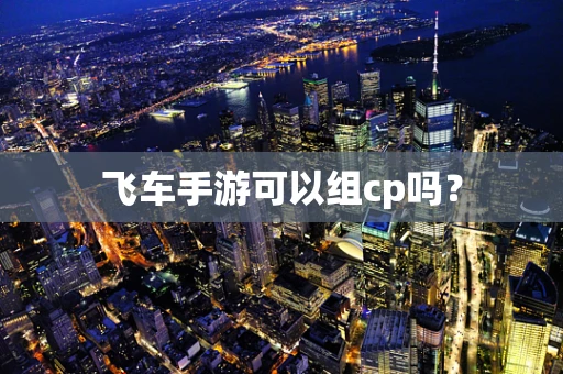 飞车手游可以组cp吗？