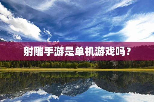射雕手游是单机游戏吗？
