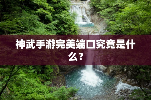 神武手游完美端口究竟是什么？