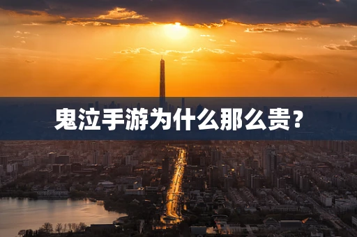 鬼泣手游为什么那么贵？