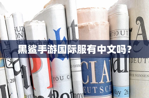 黑鲨手游国际服有中文吗？