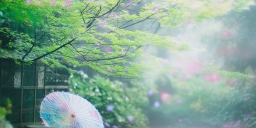 哪些手游里有女生拿伞的场景呢？